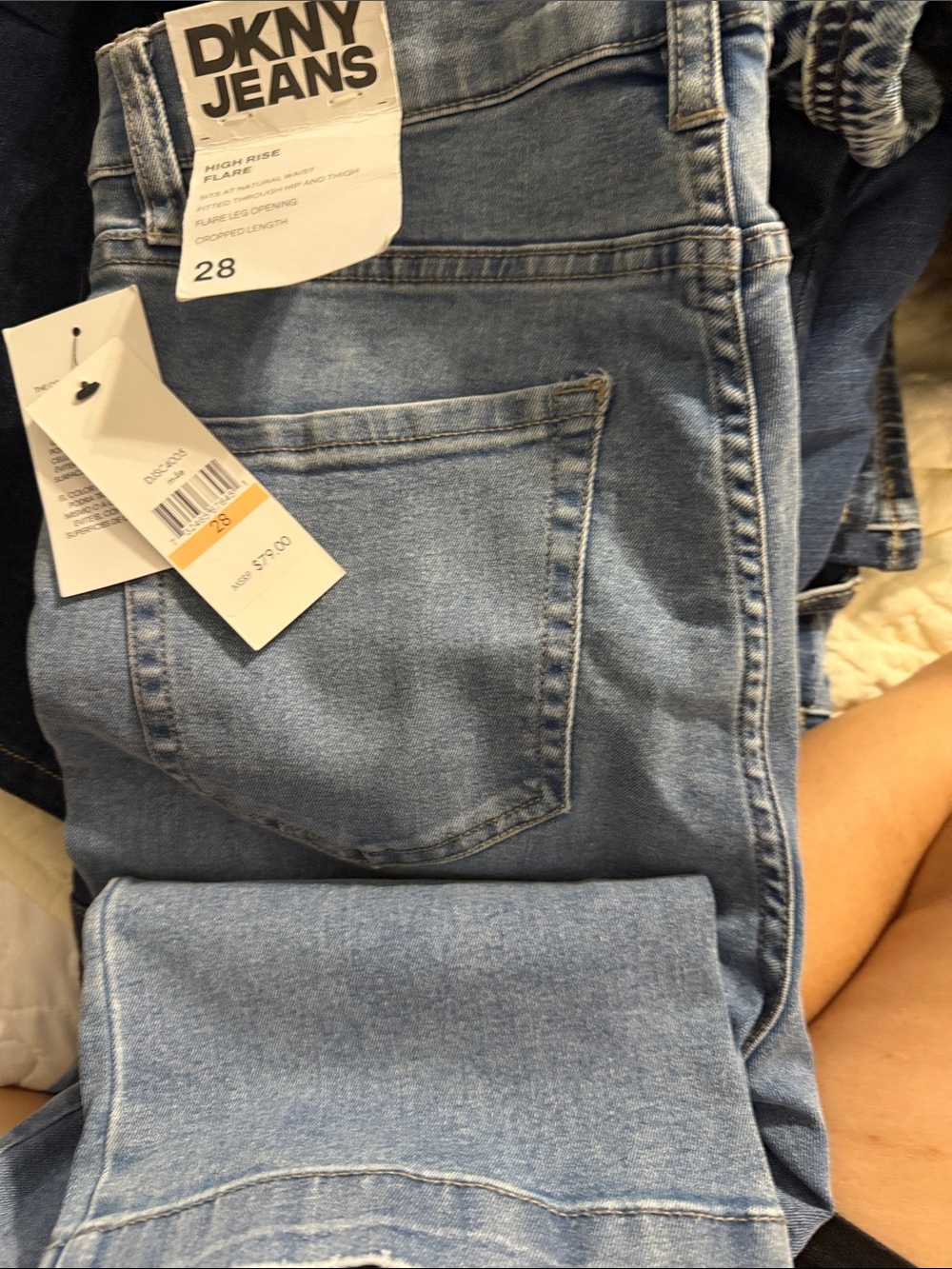 DKNY Light Blue Flare Jeans